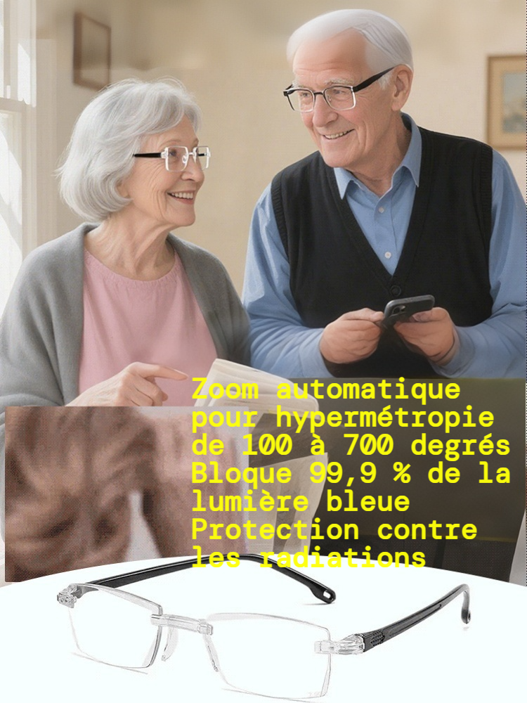 👓 Lunettes de lecture 2025, protection des yeux et style ! ✅ Autofocus : Convient aux dioptries entre 100 et 700, netteté à n'importe quelle distance