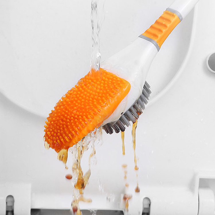 Brosse WC murale en silicone canard 2 en 1