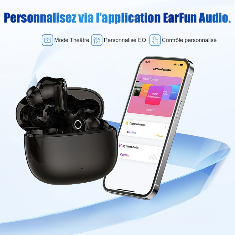 Casque sans fil Bluetooth à réduction de bruit Voix de Berlin d'Allemagne