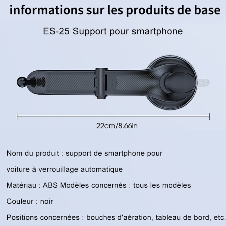 Nouveau support de téléphone portable de voiture