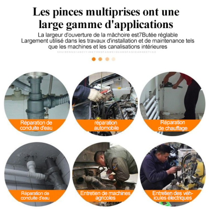 Pince multiprise pour pompe à eau