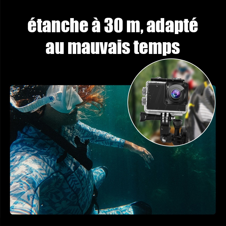 Caméra sportive 4k HD wifi