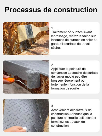 【nouvelle mise à niveau】Convertisseur de rouille（Remise à neuf/coloration）