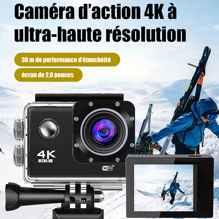 Caméra sportive 4k HD wifi