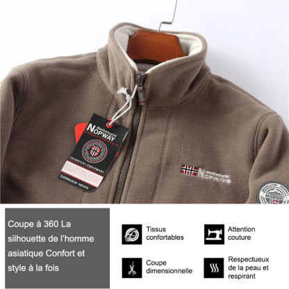 Marque norvégienne de vêtements de plein air haut de gamme 【Veste polaire double face】 99 % cachemire