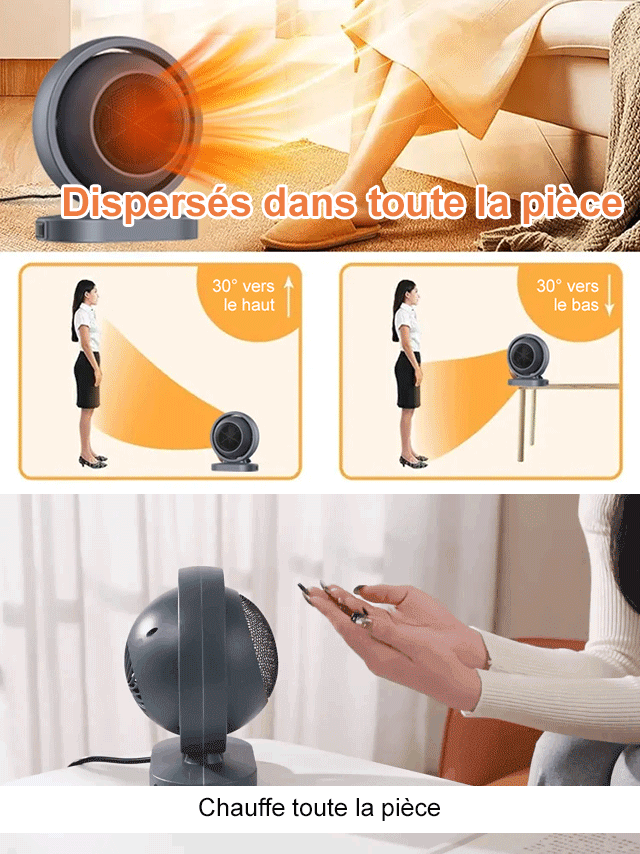 Radiateur soufflant rapide ✨Un seul kilowattheure d'électricité est nécessaire par jour et il peut chauffer en 3 secondes.