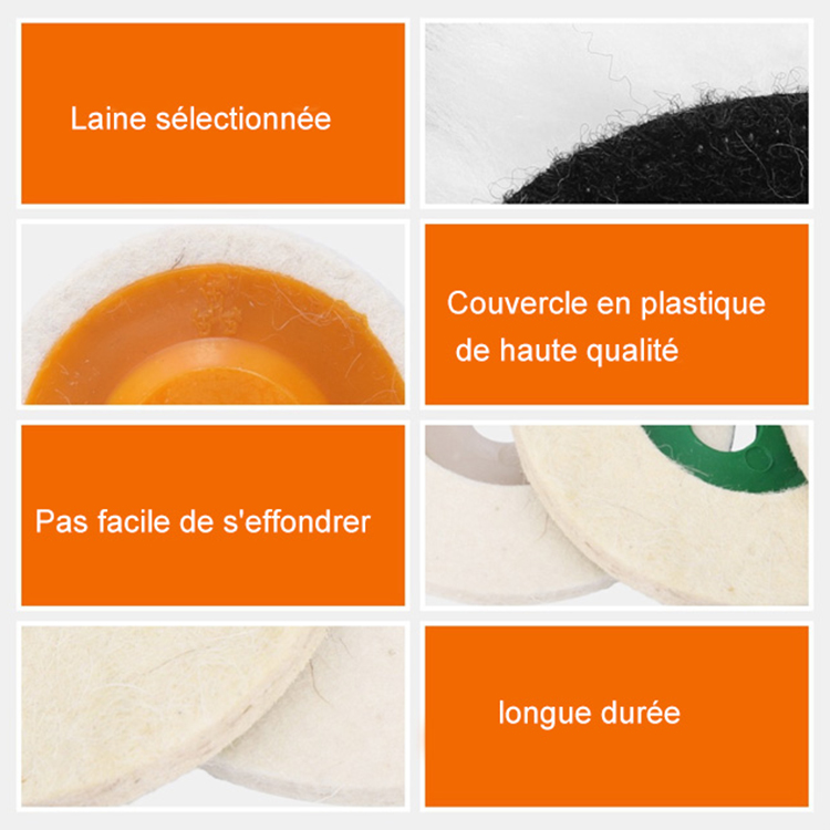 Disque de polissage en laine
