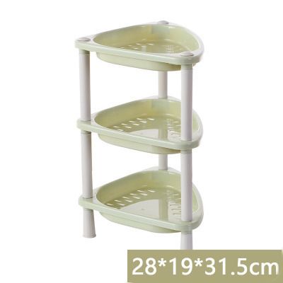 Multifunctional 3-layer combination rack floor-standing plastic storage rack