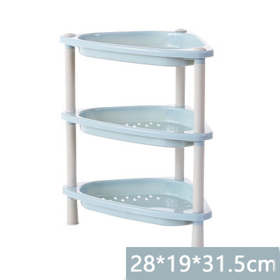 Multifunctional 3-layer combination rack floor-standing plastic storage rack