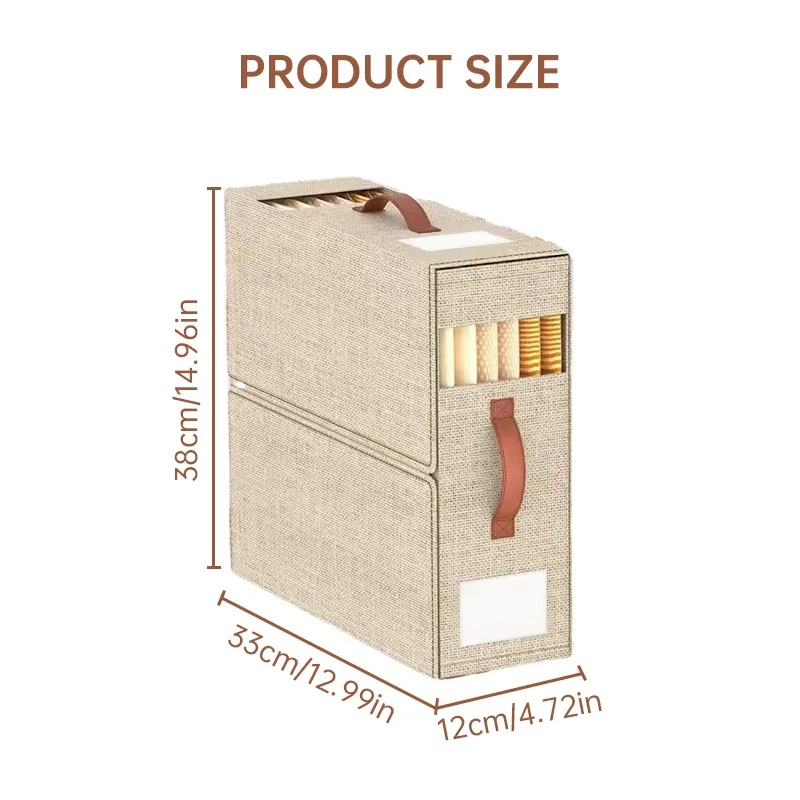 Kompakte, faltbare Aufbewahrungsbox zur Lagerung von Bettlaken, Handtüchern und Bettwaren.