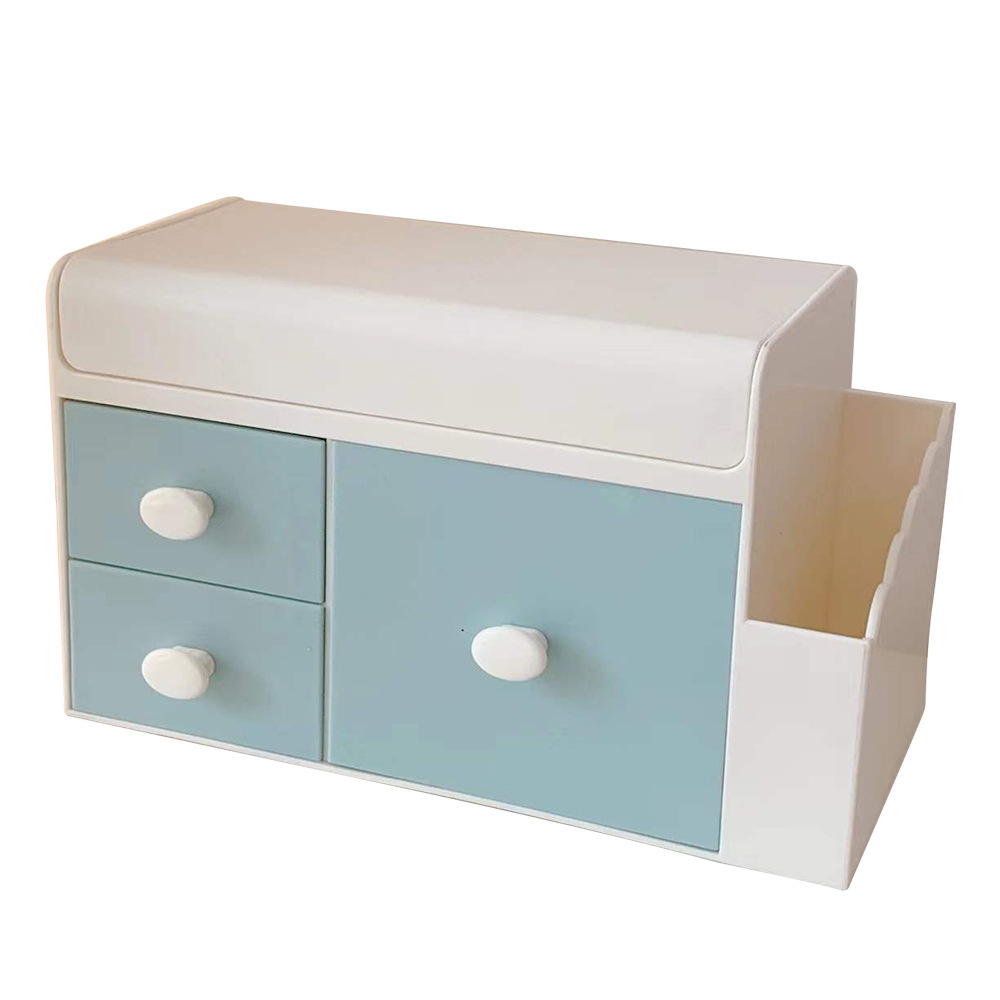 Creative Cute Desktop Storage Box Plastic Drawer Office Home Cosmetic Box Student Finishing Storage Box