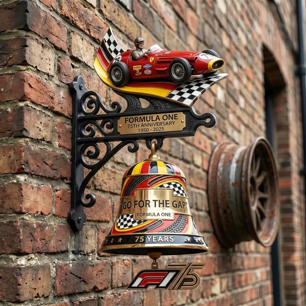 F1 1950–2025: 75th Anniversary Commemorative Wall Bell🔔