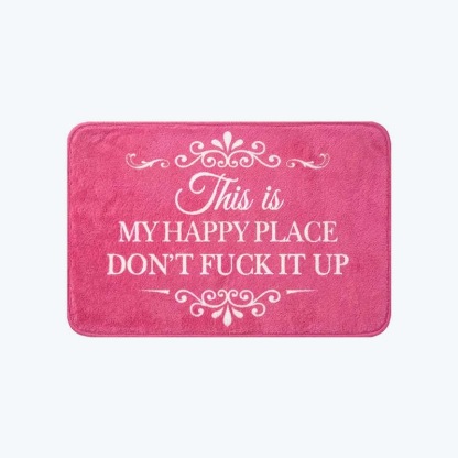 “This Is My Happy Place” Doormat