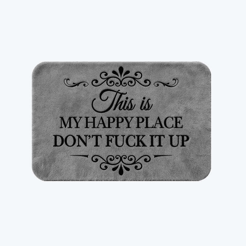 “This Is My Happy Place” Doormat