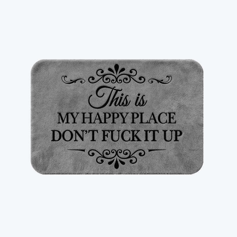 “This Is My Happy Place” Doormat