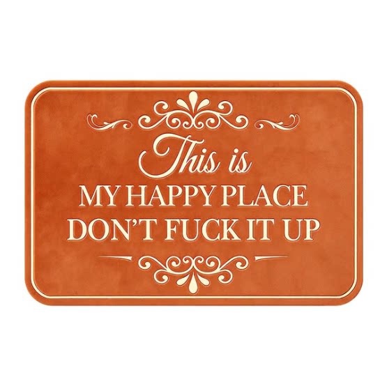 “This Is My Happy Place” Doormat