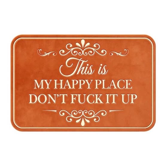“This Is My Happy Place” Doormat