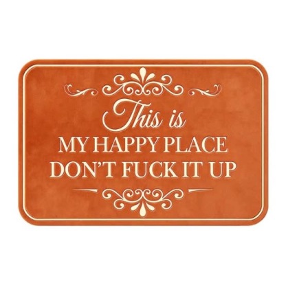 “This Is My Happy Place” Doormat