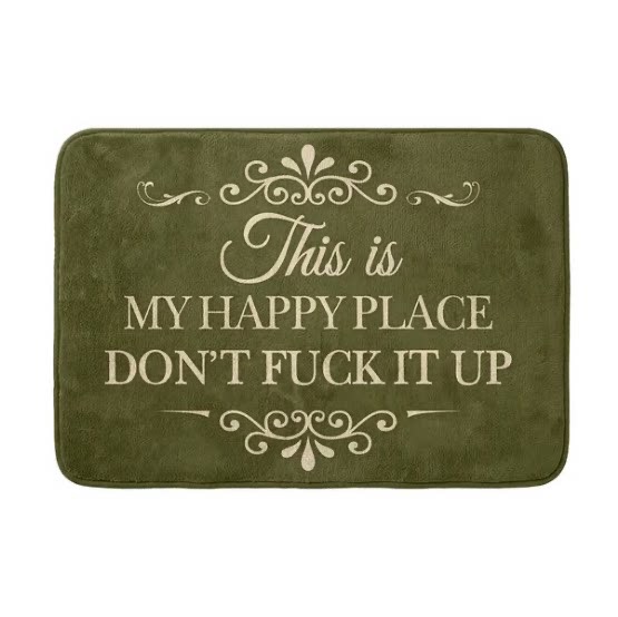 “This Is My Happy Place” Doormat