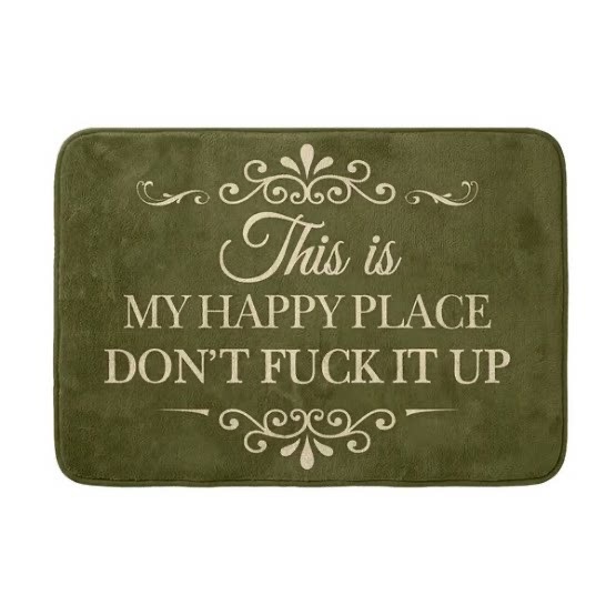 “This Is My Happy Place” Doormat