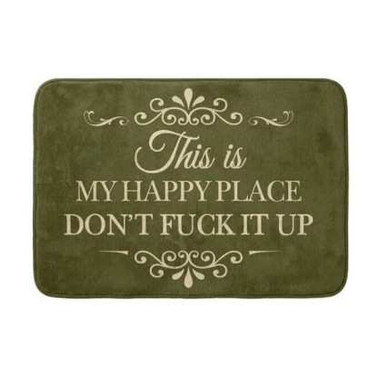 “This Is My Happy Place” Doormat