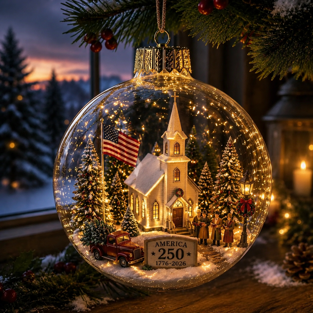 🔥LAST DAY 75% OFF!!🔥 America 250 Heritage Crystal Ornament™