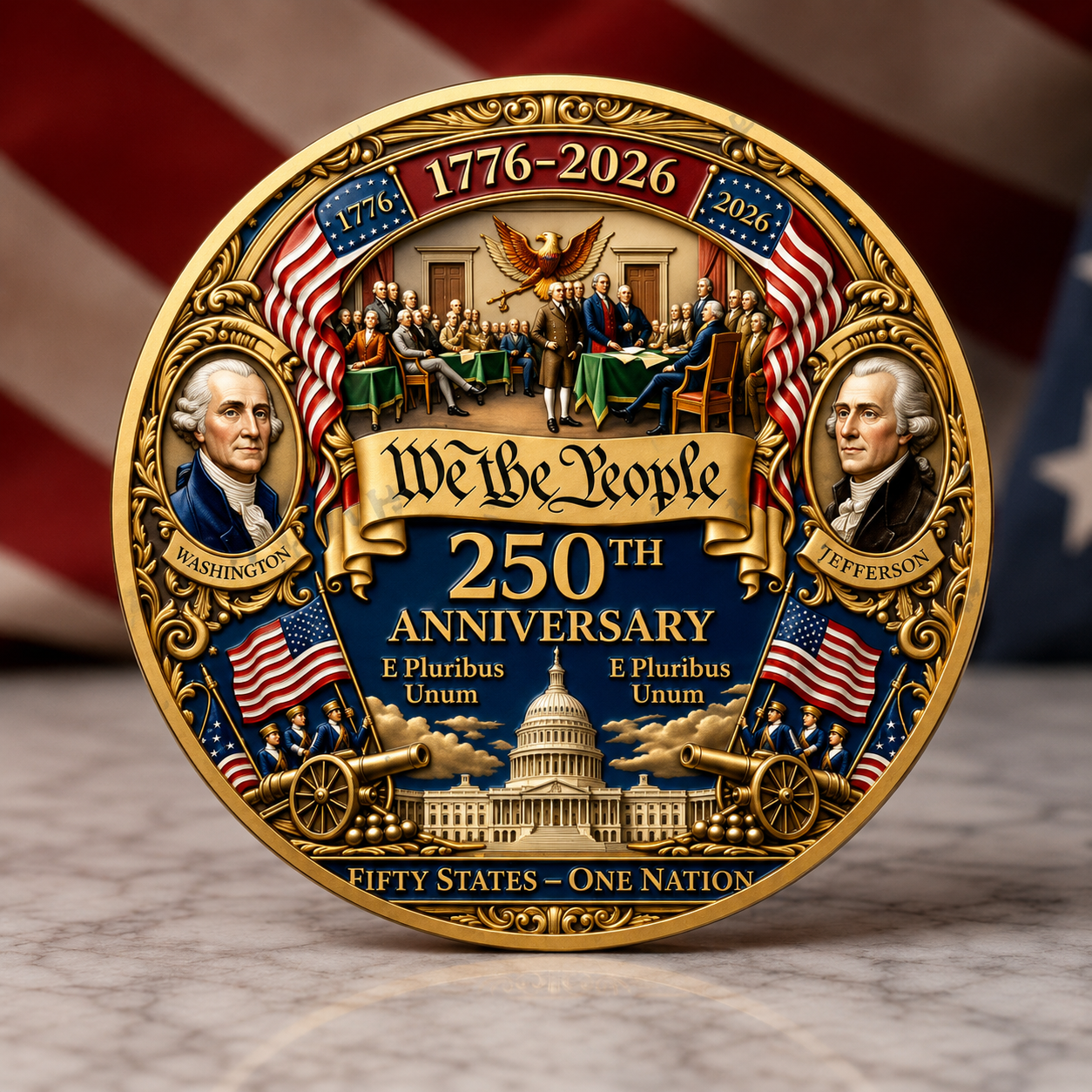 🔥Hot Sale 60% OFF🔥America 250th Anniversary Commemorative Challenge Coin