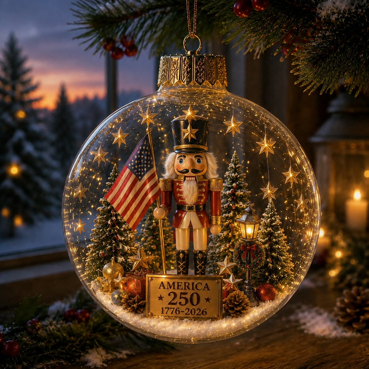 🔥LAST DAY 75% OFF!!🔥 America 250 Heritage Crystal Ornament™