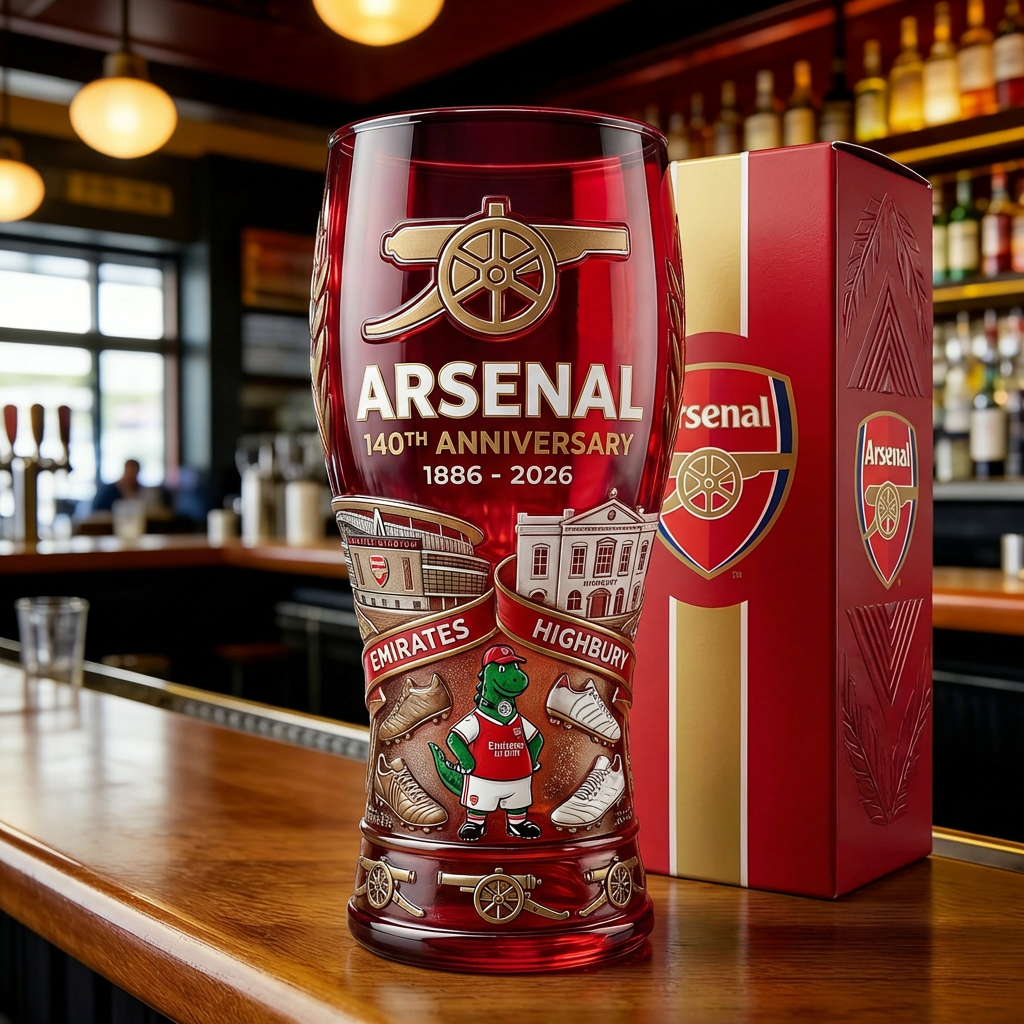 Arsenal 140th Anniversary Collector Glass