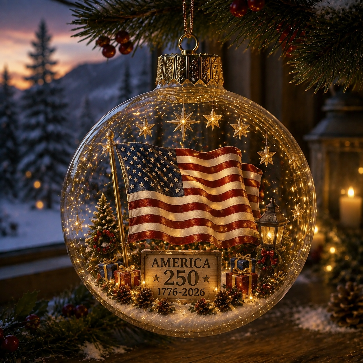 🔥LAST DAY 75% OFF!!🔥 America 250 Heritage Crystal Ornament™