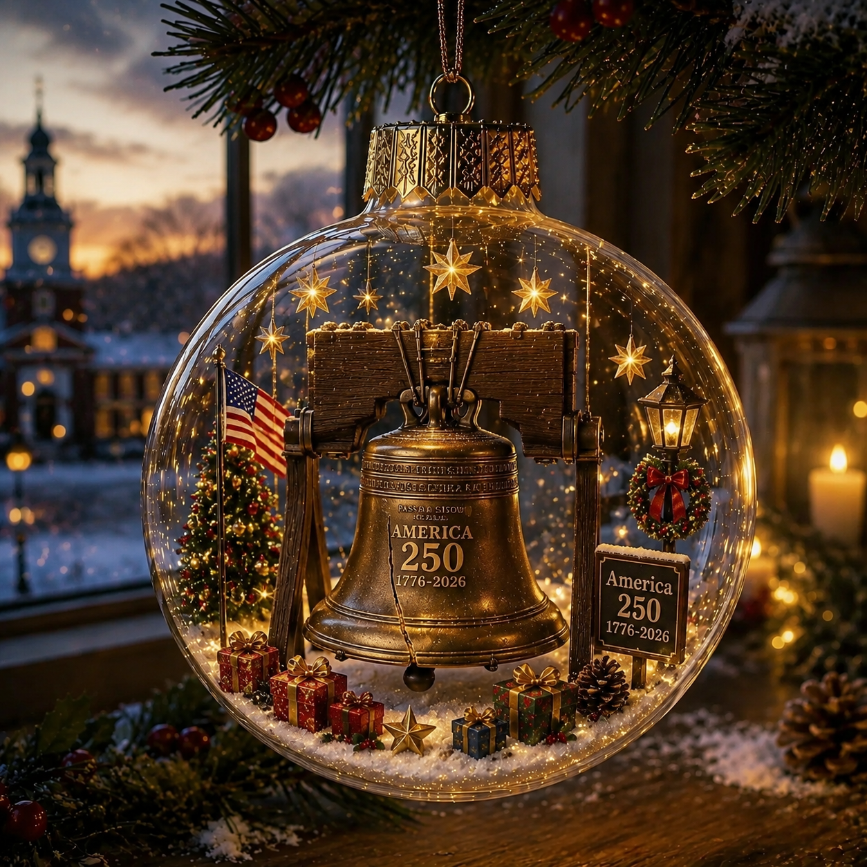🔥LAST DAY 75% OFF!!🔥 America 250 Heritage Crystal Ornament™