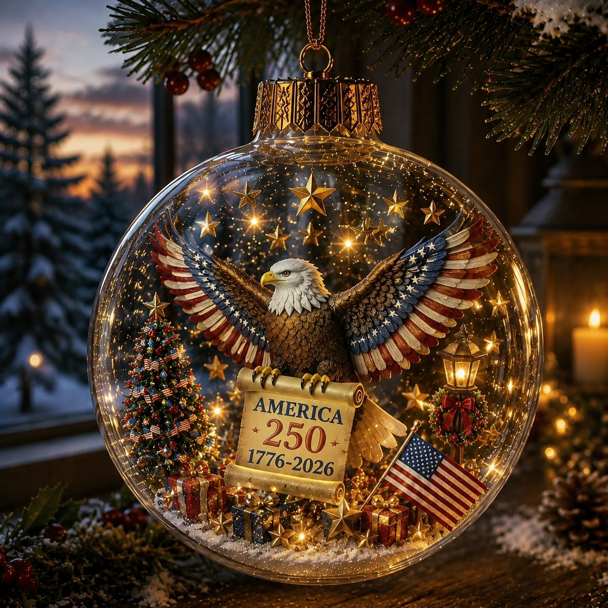 🔥LAST DAY 75% OFF!!🔥 America 250 Heritage Crystal Ornament™