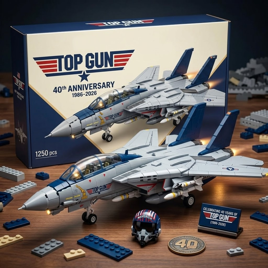 Top Gun 40th Anniversary F-14 Tomcat Brick Edition
