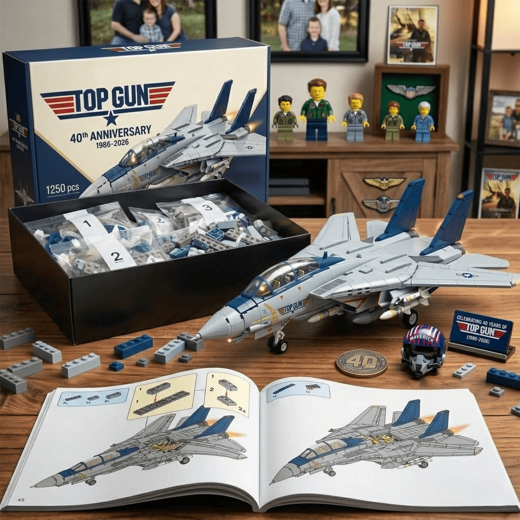 Top Gun 40th Anniversary F-14 Tomcat Brick Edition