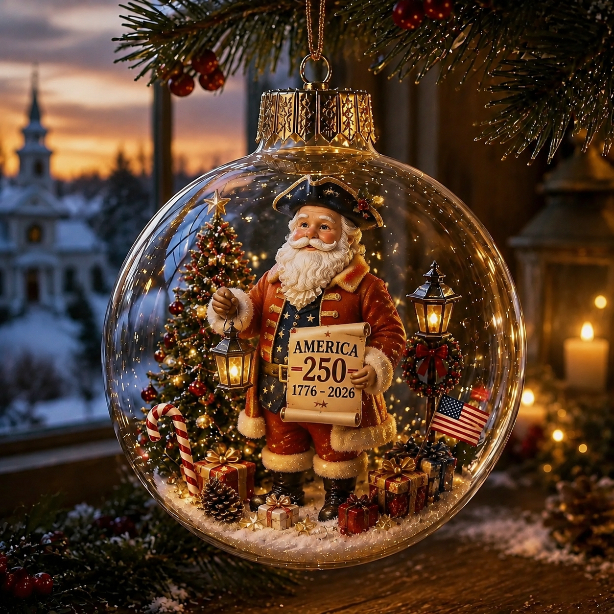 🔥LAST DAY 75% OFF!!🔥 America 250 Heritage Crystal Ornament™