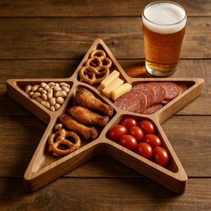 Team Legacy Wooden Charcuterie Board – Limited Edition Game Day Platter