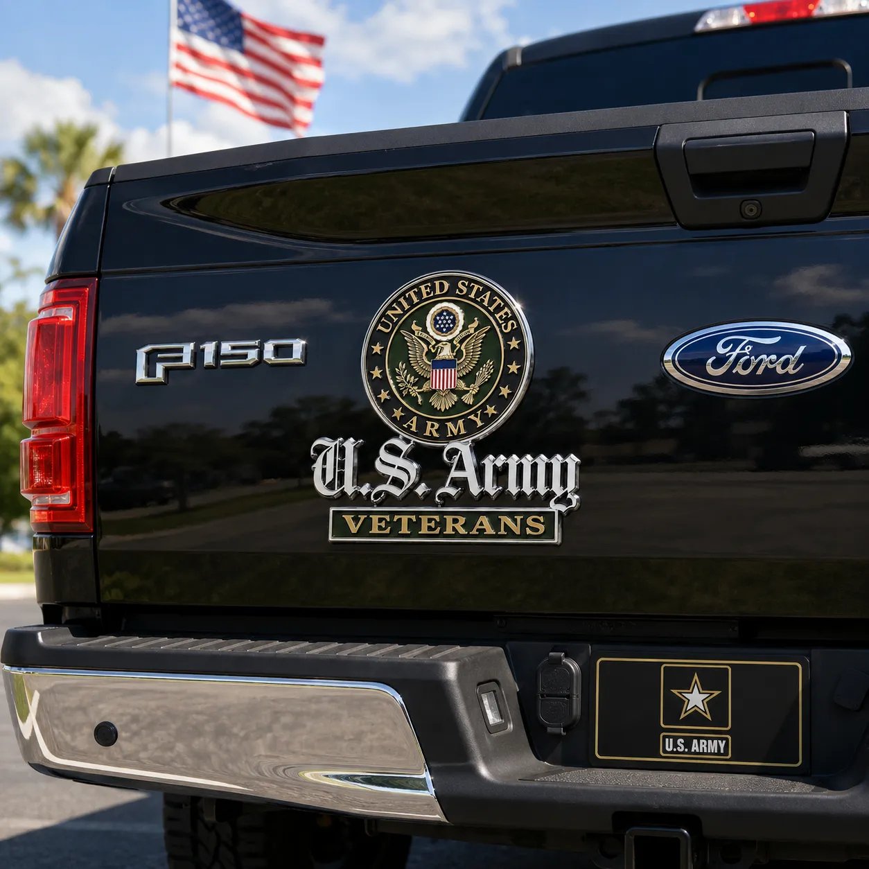 🛡️ U.S. Veterans Premium Auto Emblem – Honor Your Service
