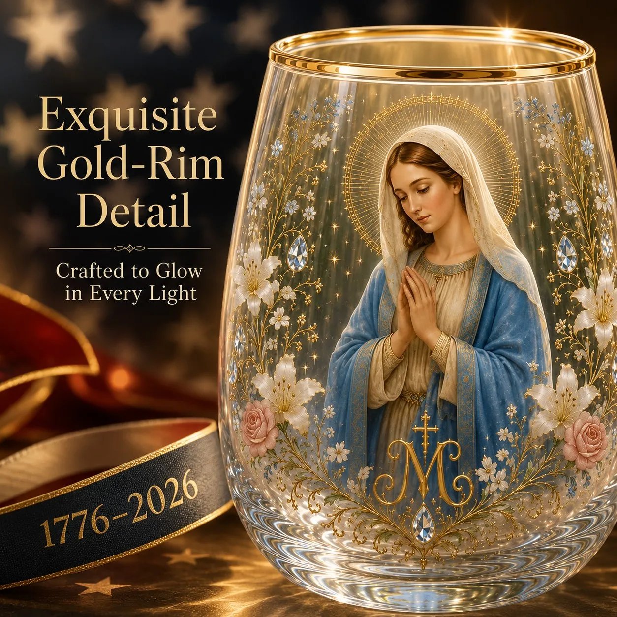 2026 Limited Edition "Morning Prayer" Glass Tea Cup – Faith & Serenity Collection