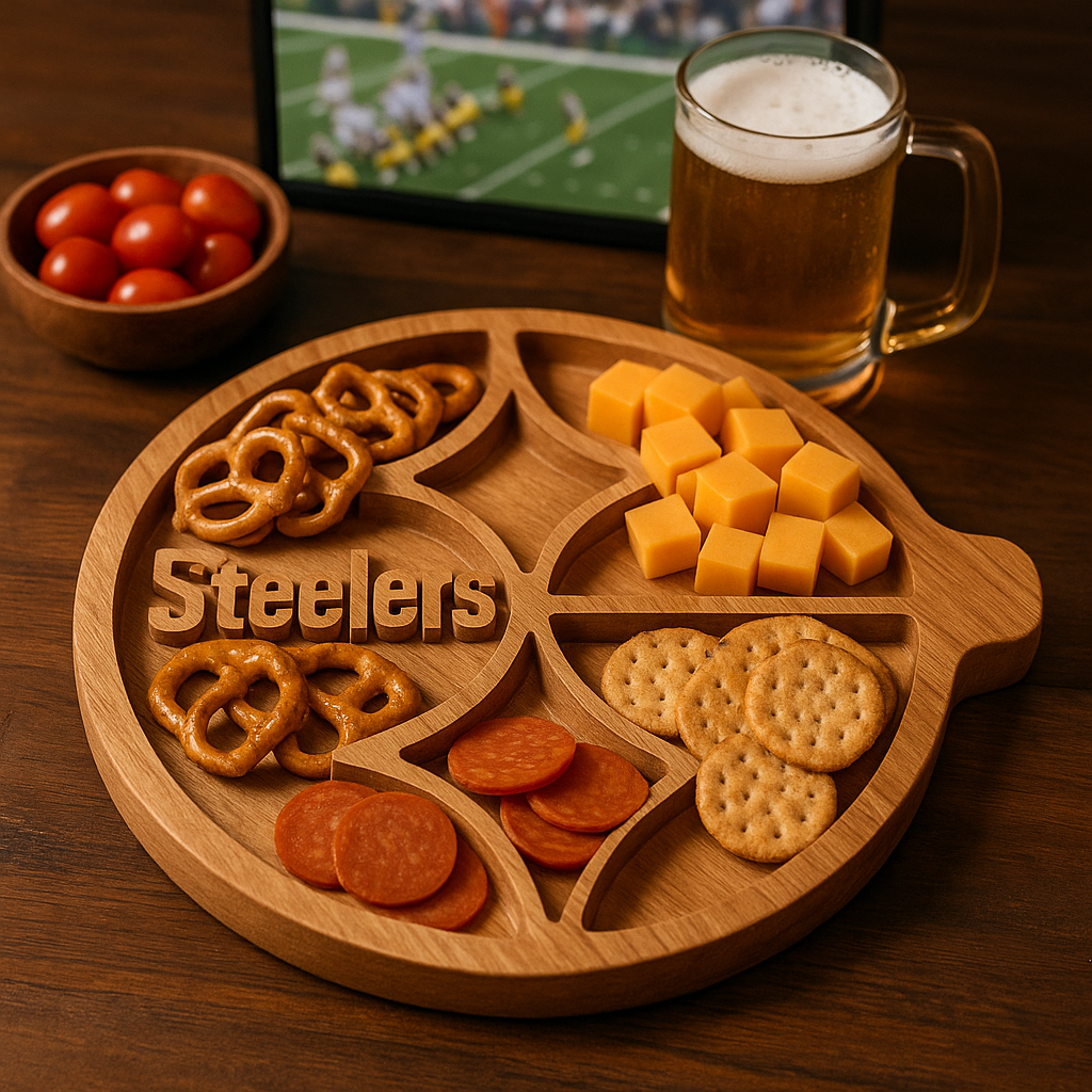 Team Legacy Wooden Charcuterie Board – Limited Edition Game Day Platter