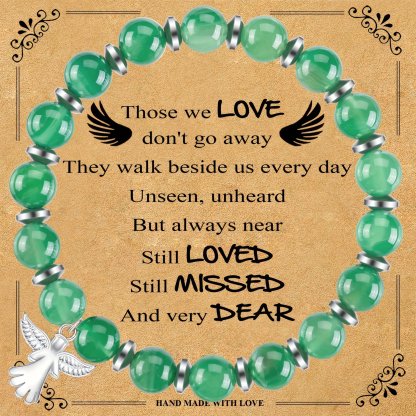 💖🎁2026 Mother's Day Gifts 50% Off--🧵Memorial Gifts Angel Wings Healing Crystal Bracelet