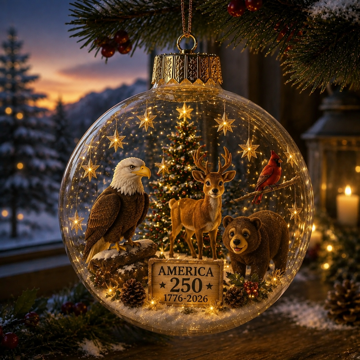 🔥LAST DAY 75% OFF!!🔥 America 250 Heritage Crystal Ornament™