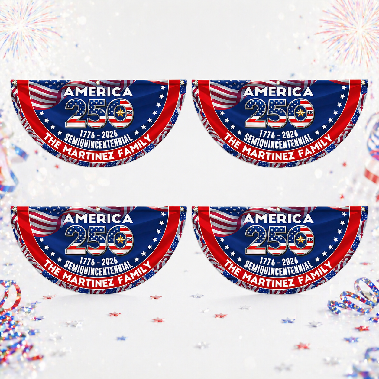 250th Anniversary USA Fan Flag