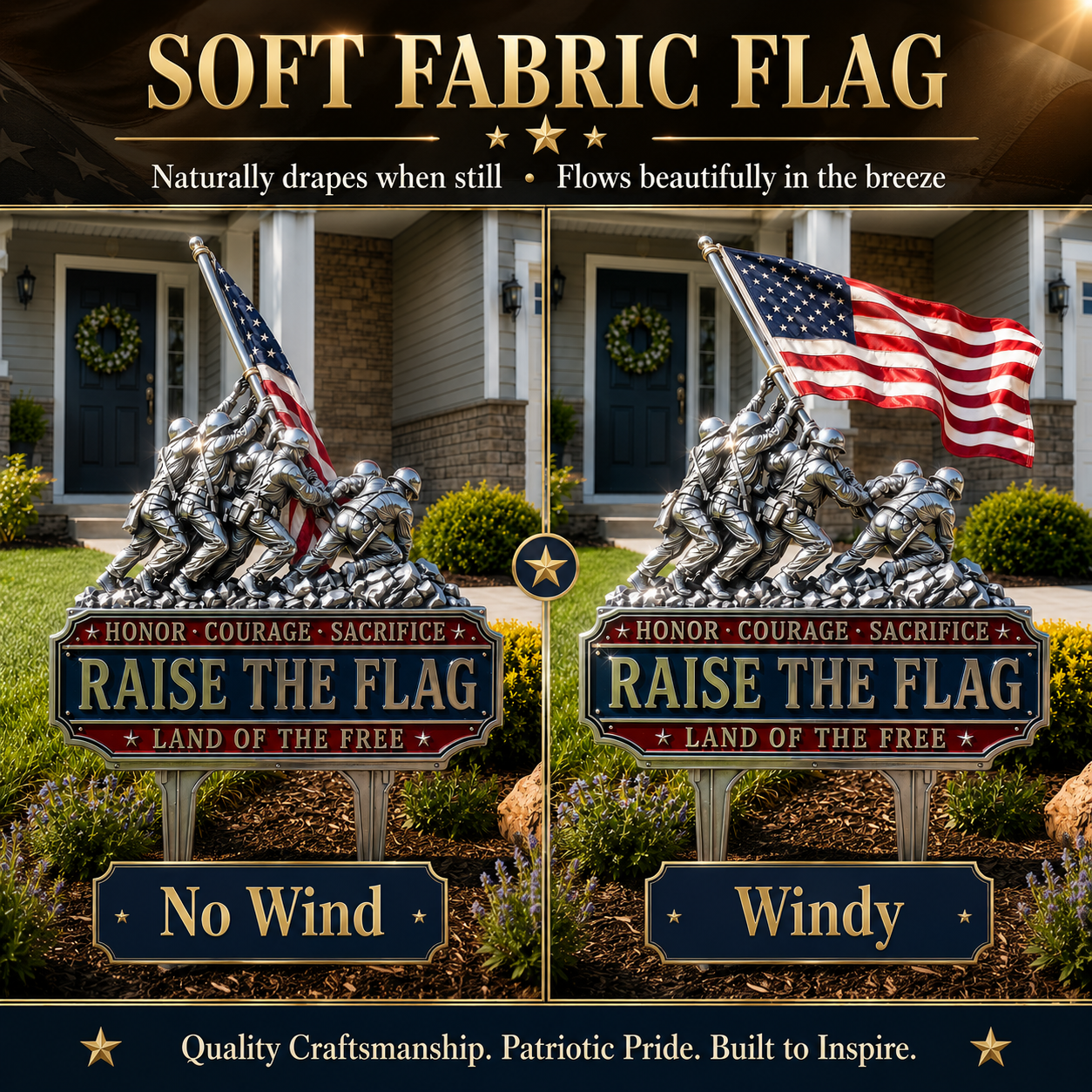 🇺🇸🔥70% Off Sale on the Last Day - Raise The Flag Patriotic Garden Stake