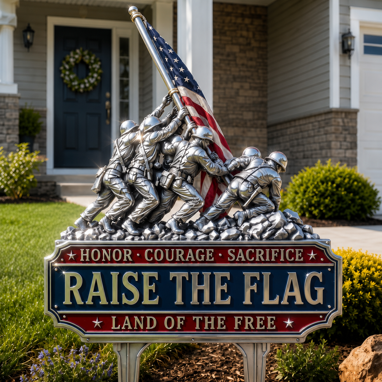 🇺🇸🔥70% Off Sale on the Last Day - Raise The Flag Patriotic Garden Stake