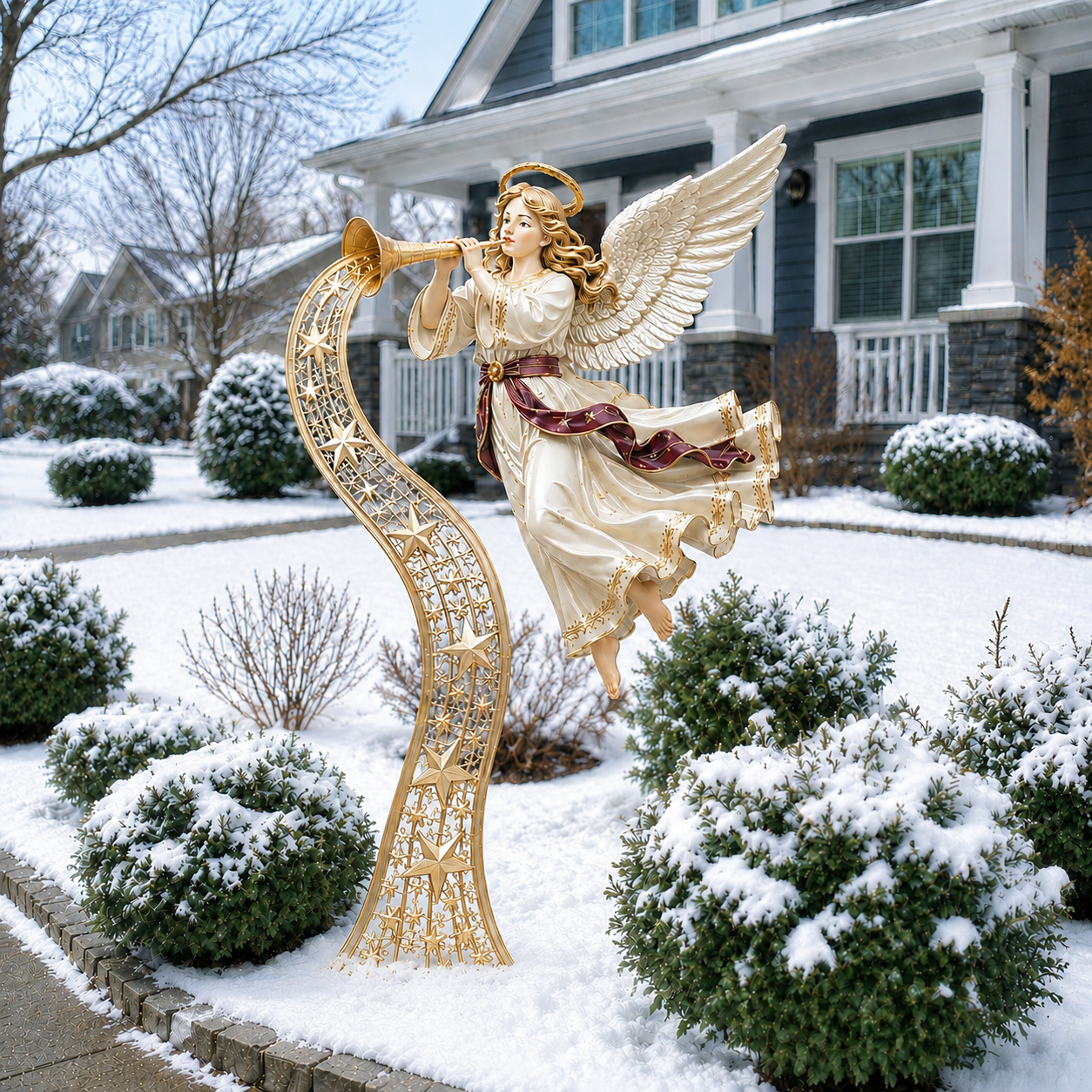 Christmas Magic Metal Garden Stakes