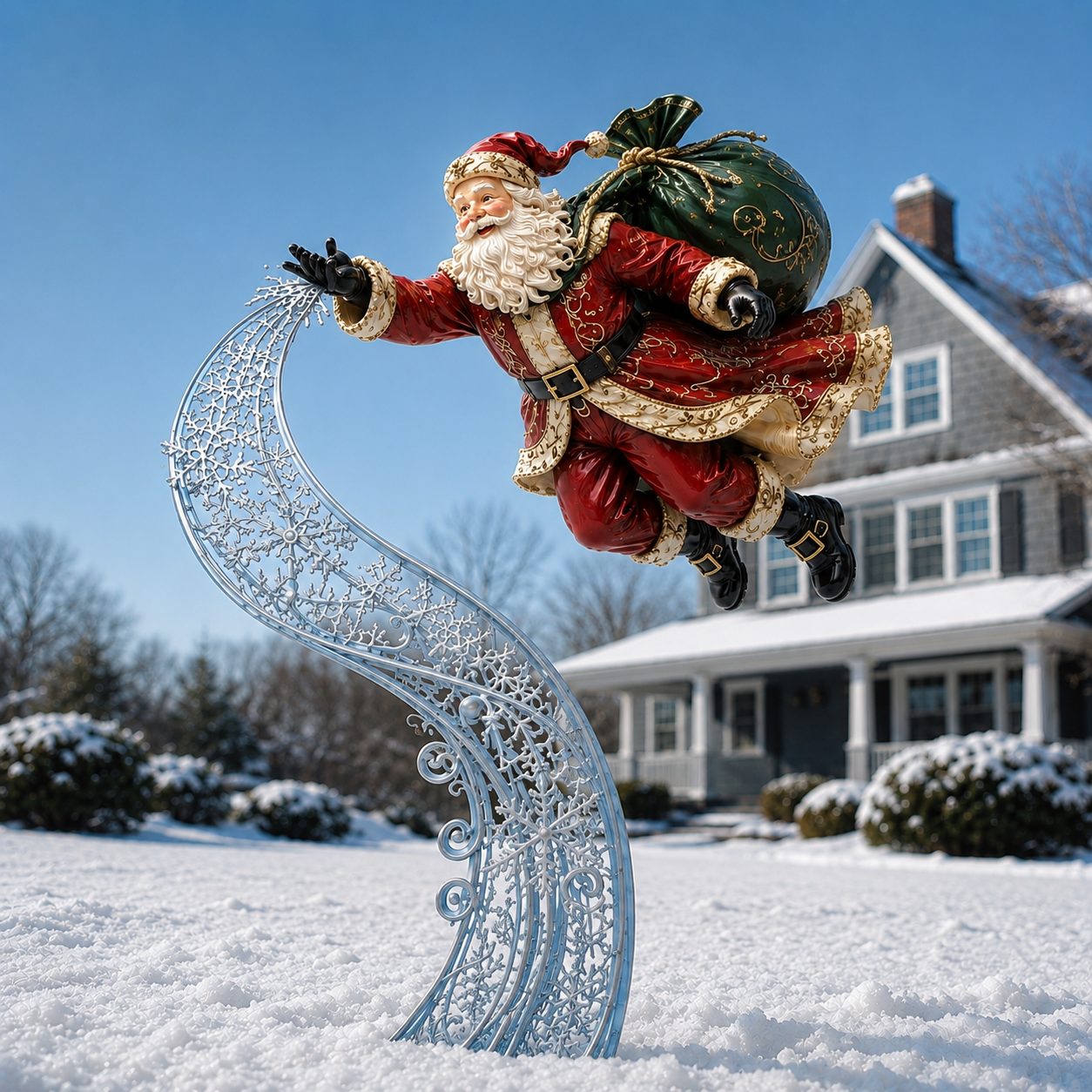 Christmas Magic Metal Garden Stakes