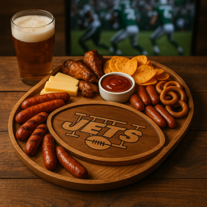 Team Legacy Wooden Charcuterie Board – Limited Edition Game Day Platter