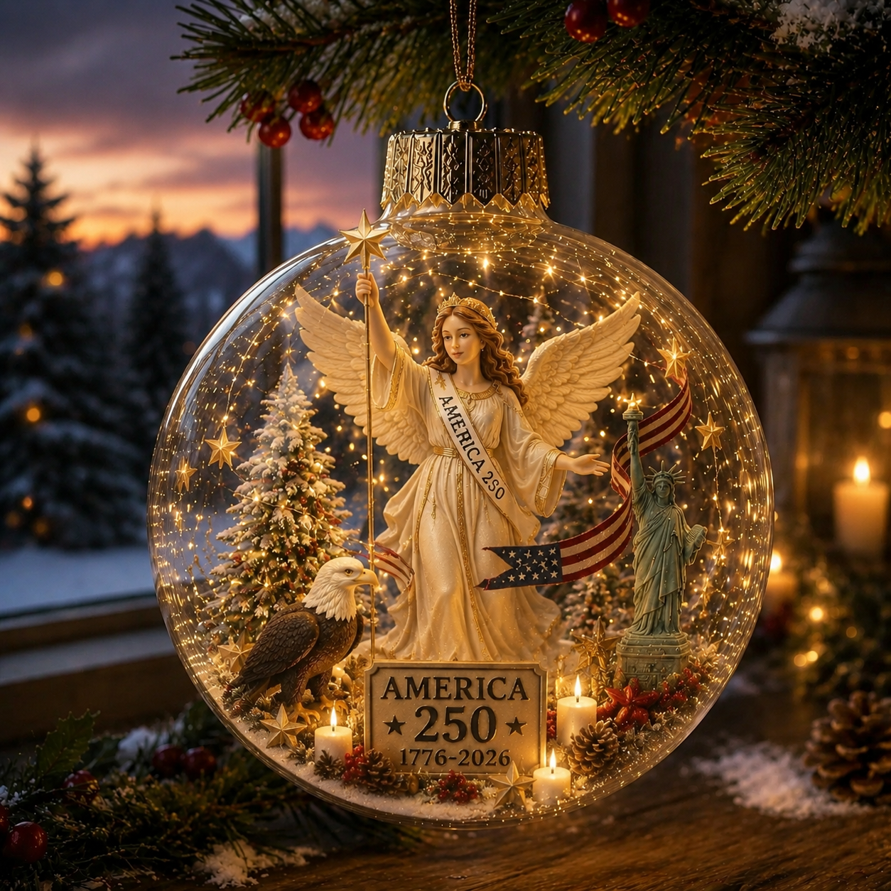 🔥LAST DAY 75% OFF!!🔥 America 250 Heritage Crystal Ornament™
