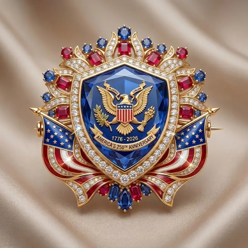 America’s 250th Anniversary Commemorative Brooch