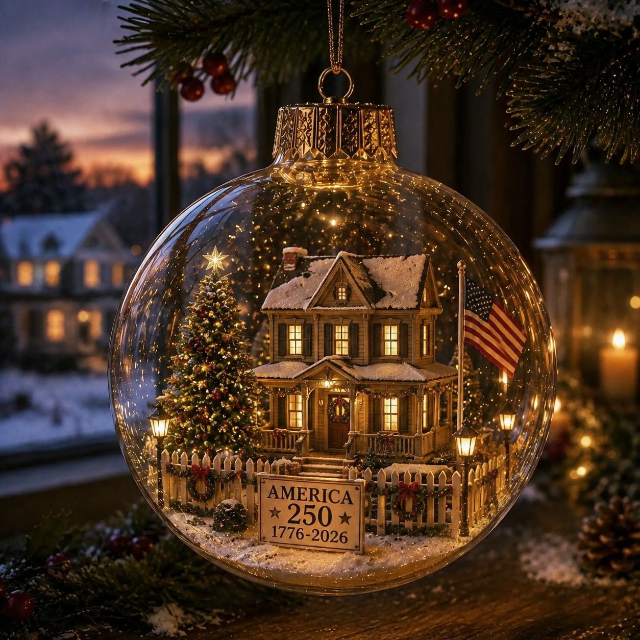 🔥LAST DAY 75% OFF!!🔥 America 250 Heritage Crystal Ornament™